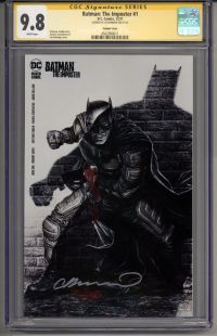 Image for BATMAN: THE IMPOSTER #1 CGC 9.8 SS SIGNED LEE BERMEJO VARIANT COVER POP 3 RARE
