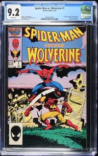 Image for Spider-Man vs. Wolverine #1 | CGC 9.2 | Universal1st appearance of Charlemagne."Death" of Ned Leeds(original Hobgoblin).James C. Owsley storyMark Bright & Al Williamson artMark Bright cover
