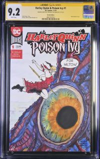Image for Harley Quinn & Poison Ivy #1 CGC 9.2 Signed & Sketched by Michael Munshaw