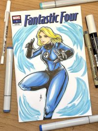 Image for Invisible Woman Sketch Cover by Kang Jing (KJ)
