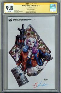 Image for HARLEY QUINN & POISON IVY #1 CGC 9.8 SS SIGNED JAY ANACLETO VARIANT COVER B RARE