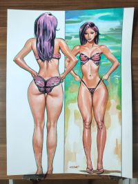 Image for Psylocke Butterfly Bikini 9x12 "