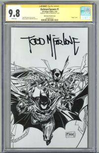 Image for BATMAN/SPAWN #1 CGC 9.8 SS SIGNED TODD McFARLANE VIRGIN VARIANT SKETCH EDITION