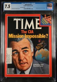 Image for Time #v111 #6 CGC 7.5 'The CIA Mission Impossible?'