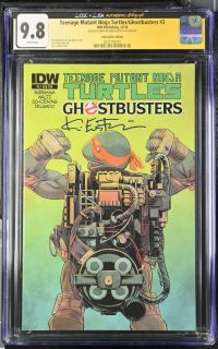 Image for Teenage Mutant Ninja Turtles/Ghostbusters #3 CGC 9.8 Signed by Kevin Eastman