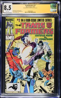 Image for Transformers #2 CGC 8.5 Signed by Bob Budiansky