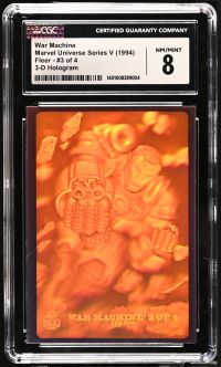 Image for War Machine #3 of 4 | Marvel Universe Series V | 3-D Hologram | CGC 8