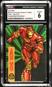 Image for Iron Man #4 of 10 | Marvel Universe Series V | Suspended Animation | CGC 6