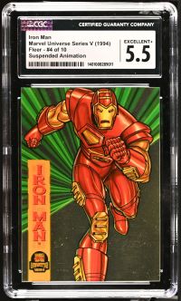 Image for Iron Man #4 of 10 | Marvel Universe Series V | Suspended Animation | CGC 5.5