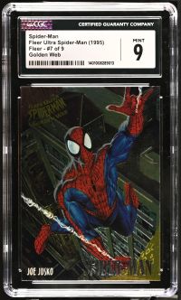 Image for Spider-Man #7 of 9 | Fleer Ultra Spider-Man | Golden Web | CGC 9