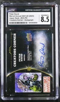 Image for Peter David #CC-PD | Marvel Annual 2021-22 | Creators Corner, Autograph | CGC 8.5