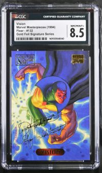 Image for Vision #132 | Marvel Masterpieces | Gold Foil Signature Series | CGC 8.5