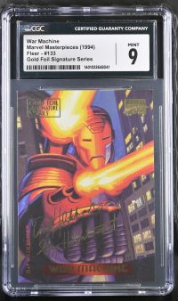 Image for War Machine #133 | Marvel Masterpieces | Gold Foil Signature Series | CGC 9