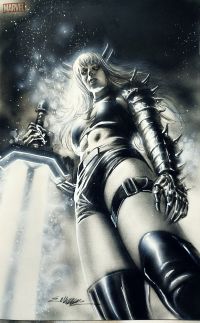 Image for X-Men magik charcoal pencils And AirBrush by Manu Silva