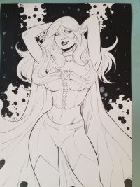 Image for Emma Frost Original Art A3