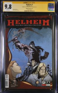 Image for HELHEIM #1 CGC 9.8 SS SIGNED CULLEN BUNN & JOELLE JONES VARIANT COVER LOW POP