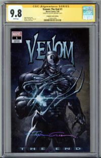 Image for VENOM: THE END #1 CGC 9.8 SS SIGNED CLAYTON CRAIN SCORPION COMICS VARIANT + COA