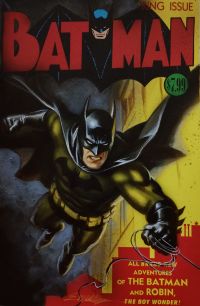Image for Batman sketch cover acrylics by Manu Silva 