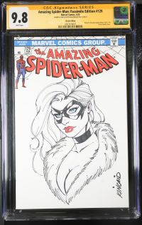Image for Amazing Spider-Man: Facsimile Edition #129 CGC 9.8 Signed & Sketched by Ryan Kincaid