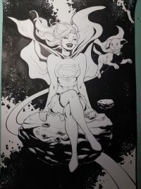Image for Supergirl and Krypto Original Art Cover A3