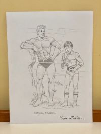 Image for Aquaman & Aqualad Drawing by Ramona Fradon
