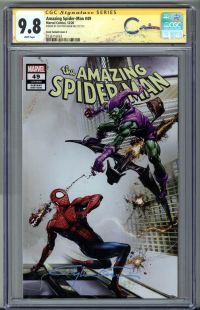 Image for AMAZING SPIDER MAN #49 CGC 9.8 SS SIGNED CLAYTON CRAIN VARIANT COVER A LOW POP