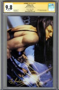Image for X-MEN #12 CGC 9.8 SS SIGNED JAY ANACLETO VIRGIN VARIANT EDITION X-23 LOW POP 4