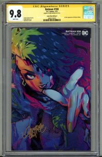 Image for BATMAN #108 CGC 9.8 SS SIGNED ROSE BESCH VARIANT COVER MIRACLE MOLLY LOW POP