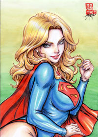 Image for Supergirl - SKYBOUND FLIRTING  / Bazal. 8,3x11,7 in