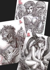 Image for BUNDLE PACK_DonQuixote_Druuna_PoisonIvy / Bazal. 8,3x11,7 in