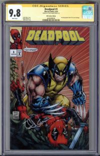 Image for DEADPOOL #1 CGC 9.8 SS SIGNED TODD NAUCK VARIANT COVER + COA WOLVERINE LOW POP