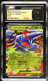Image for Mega Heracross ex #004/080 CGC Pristine 10