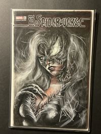 Image for Venomized Black Cat Glow-in-the-Dark Sketch by Wil Shrike