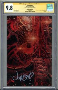 Image for VENOM #32 CGC 9.8 SS SIGNED JONBOY MEYERS VIRGIN VARIANT LOW POP RARE