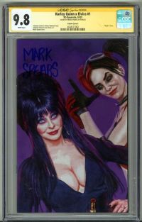 Image for HARLEY QUINN x ELVIRA #1 CGC 9.8 SS SIGNED MARK SPEARS VIRGIN VARIANT LOW POP 1