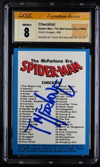 Image for Checklist #90 CGC 8 Signed by Todd Mcfarlane