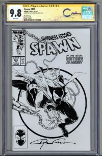 Image for SPAWN #301 CGC 9.8 SS SIGNED CLAYTON CRAIN SKETCH VARIANT COVER LOW POP RARE