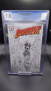 Image for Daredevil 2015 Reissue #28 CGC 9.8 Whatnot Sketch 🦄  1-OF-1 ONLY 5 PRINTED! ONLY UNIVERSAL LABEL IN EXISTENCE!