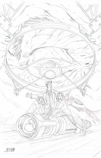 Image for Doctor Who Tenth Doctor Year 3, #7C Original Penciled Cover by Blair Shedd