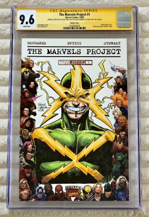** Original Art Sketch Cover - David Finch ELECTRO CGC 9.6 **