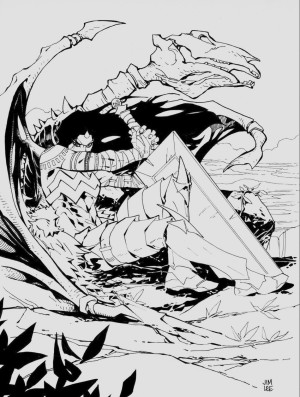 Absolute Wonder Woman by Lucas Lee, inked by Jim Lee 9x12 Original Art | Raremarq (Buy It Now)