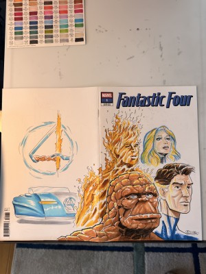 Luigi Criscuolo | Fantastic Four Double Page Blank Cover | Raremarq (Buy It Now)