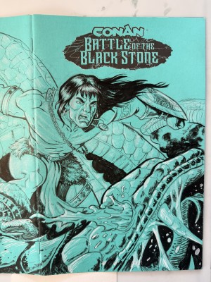 Luigi Criscuolo | Conan: double page sketch cover | Raremarq (Buy It Now)