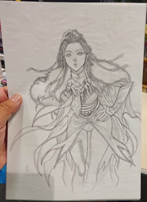Bill Cao - Dark Knights of Steel: Allwinter #1 Original Cover Art by Homare