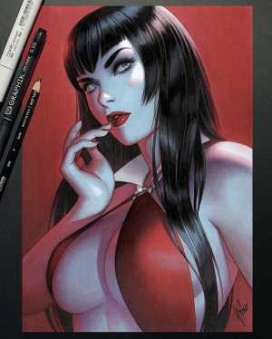 Warren Louw - Vampirella #7 Original cover art