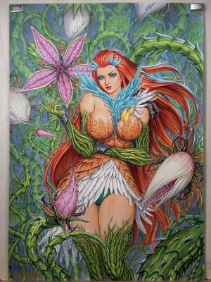 Chris Ng Art Gallery | Absolute Batman #21 cover OA_Absolute Poison Ivy | Raremarq