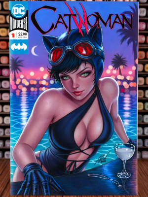 David Dias - Catwoman - August Heat Day 5 - Original Sketch Cover Art