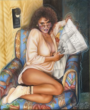 Monte M. Moore - Natalia Negota Pinup for Playboy by Monte Moore