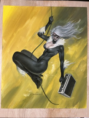 Puppeteer Lee | Black Cat #15 1:25 Variant Cover Art by Puppeteer Lee | Raremarq