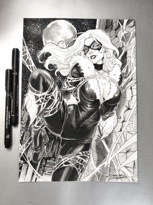 Black Cat by Jack Lyxes 9"12